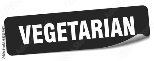 vegetarian sticker. vegetarian label