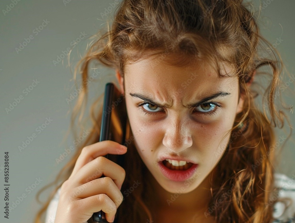 Stunning high resolution photos of a stupid sad upset girl, offended schoolgirl having an unpleasant conversation on a cell phone, feeling frustrated Stunning high resolution photos of a stupid sad upset girl, offended schoolgirl having an unpleasant conversation on a cell phone, feeling frustrated