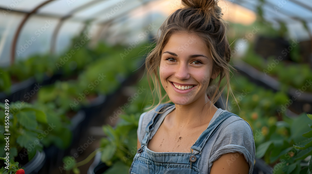 Life on the farm is awesome. Cropped portrait of an attractive young female farmer standing Life on the farm is awesome. Cropped portrait of an attractive young female farmer standing