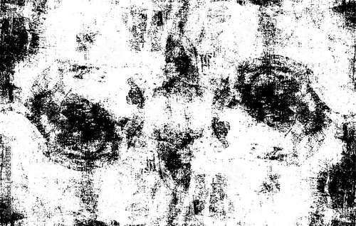 Wallpaper Mural Rough black and white texture vector. Distressed overlay texture. Grunge background. Abstract textured effect. Vector Illustration. Black isolated on white background. EPS10 Torontodigital.ca