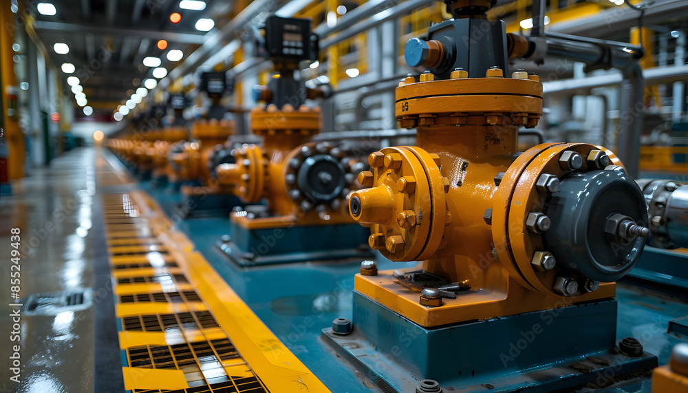 industrial equipment in factory industrial equipment in factory