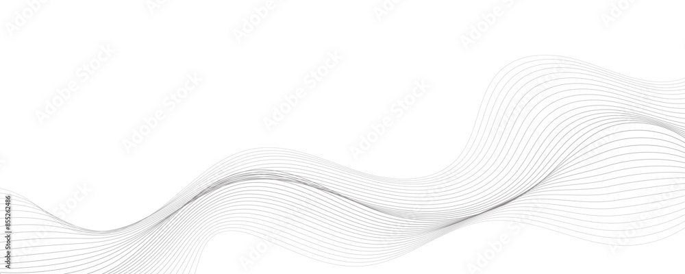Fototapeta premium Abstract vector background with wavy lines. EPS10