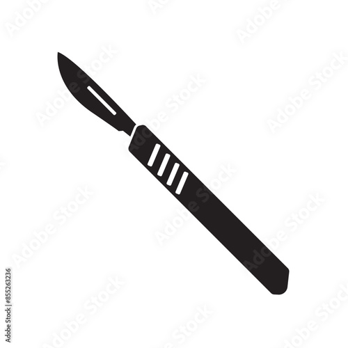 surgical scalpel icon vector illustration design template