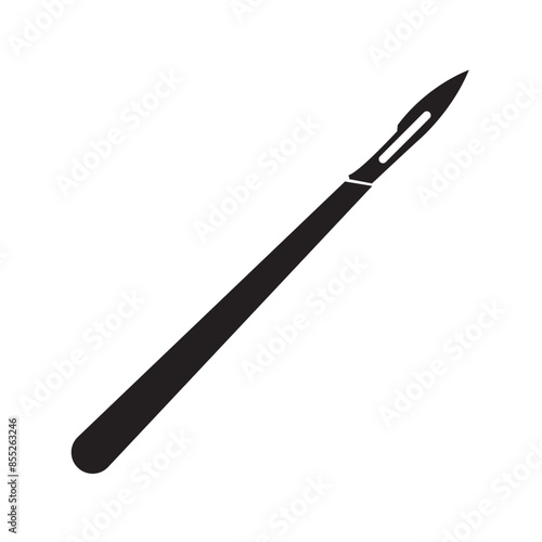 surgical scalpel icon vector illustration design template