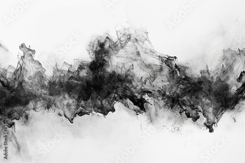ink wash texture with a transparent background