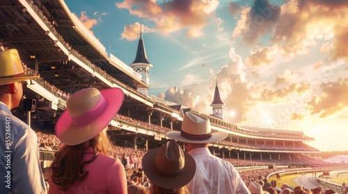 Spectators at the Kentucky Derby Event