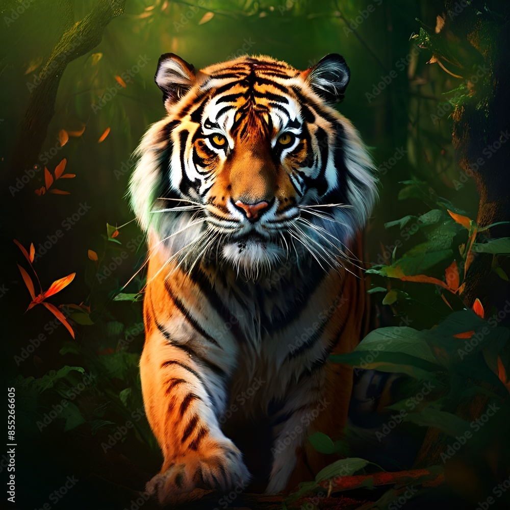 Fototapeta premium tiger in the jungle