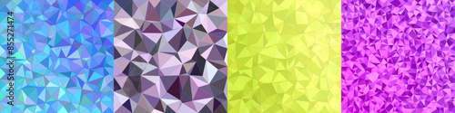 Abstract triangle polygon background collection