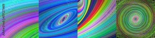 Abstract digital art background collection