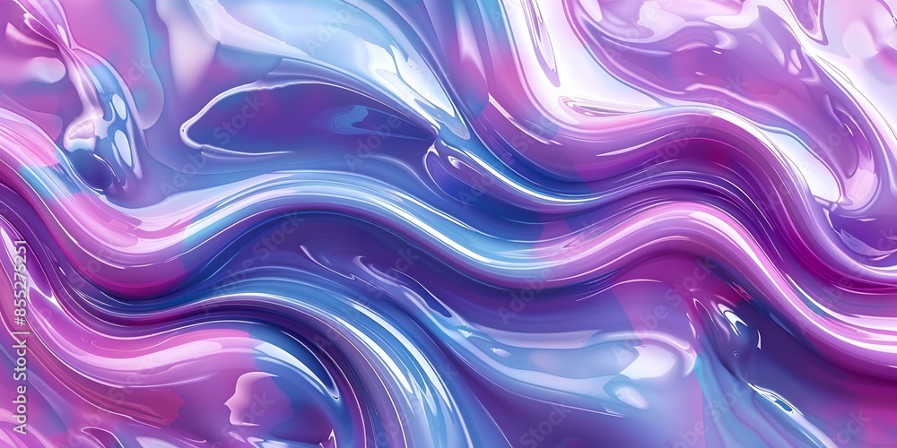 very colorful and abstract background with wavy design in purple and blue colors