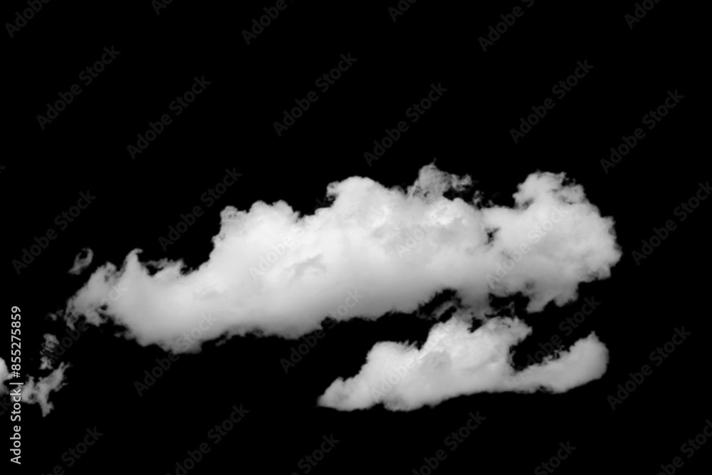 white fluffy clouds isolated on a black background white fluffy clouds isolated on a black background
