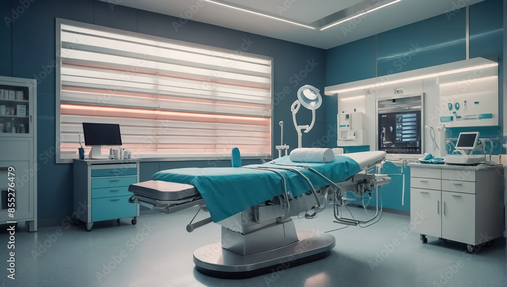 Empty modern surgery room Empty modern surgery room