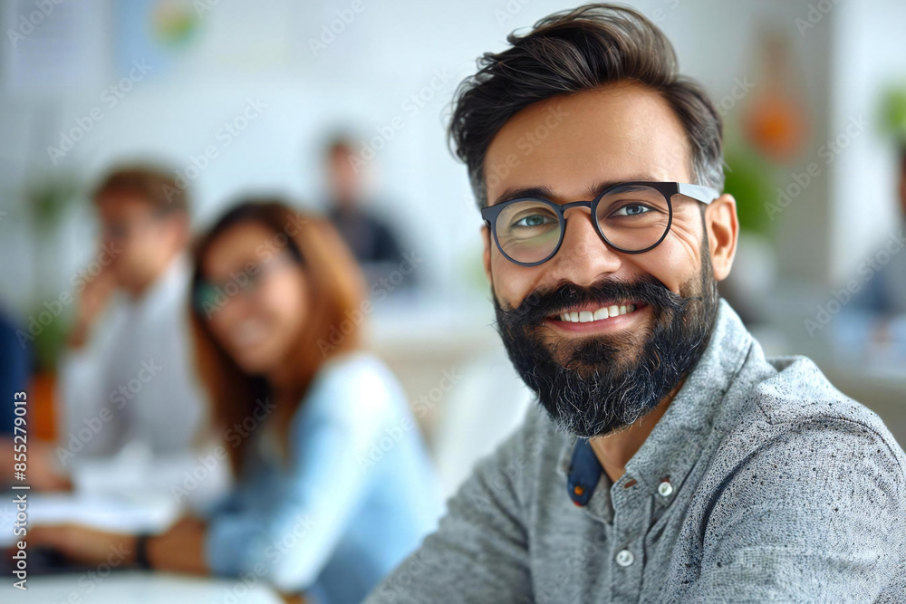 Diverse Multiethnic Business Team Collaborating in Office Boardroom Diverse Multiethnic Business Team Collaborating in Office Boardroom