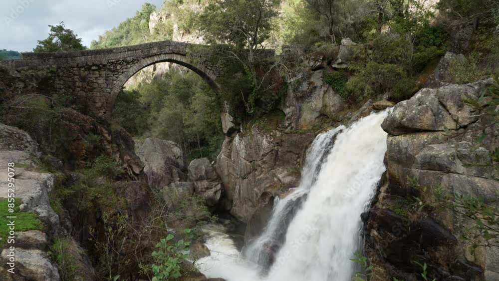 Ponte Mizarela, or Devils Bridge in Portugal.