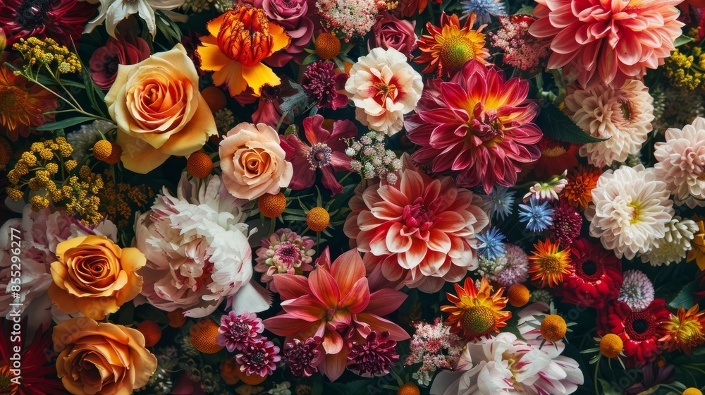 An image featuring a stunning arrangement of flowers in full bloom. An image featuring a stunning arrangement of flowers in full bloom.