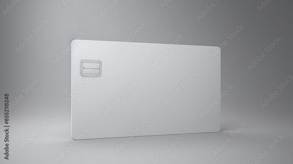 Blank white credit card mockup on white background. 3D illustration. Blank white credit card mockup on white background. 3D illustration.