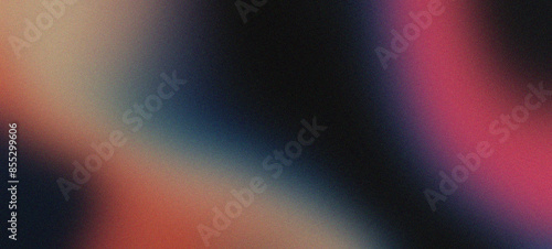 Explore the interplay of black, cobalt, coral pink, and sand in a textured gradient background, forming an abstract wave that captures depth and vibrancy.