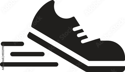 Running shoes icon vector. Fitness and sport, gym symbol sign