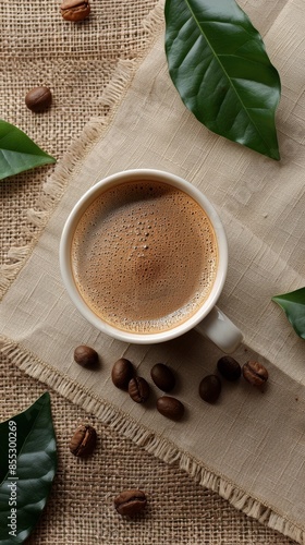 Cup of Coffee on Saucer