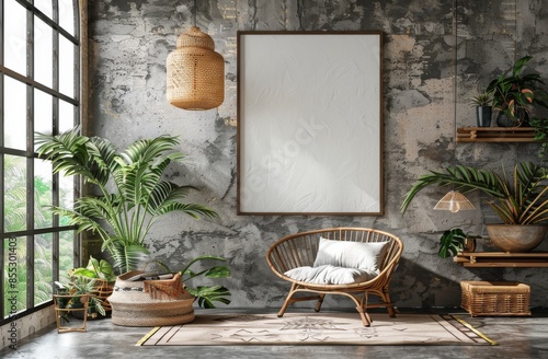 Room With Plants and Chair