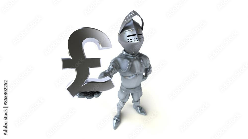 Fun 3D cartoon knight with alpha channel Fun 3D cartoon knight with alpha channel