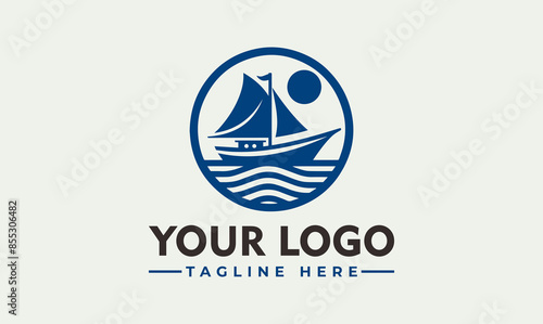 Boat Vector Logo Embrace the Open Seas, Uncharted Territories, and the Spirit of Exploration with the Enchanting Boat Vector Logo