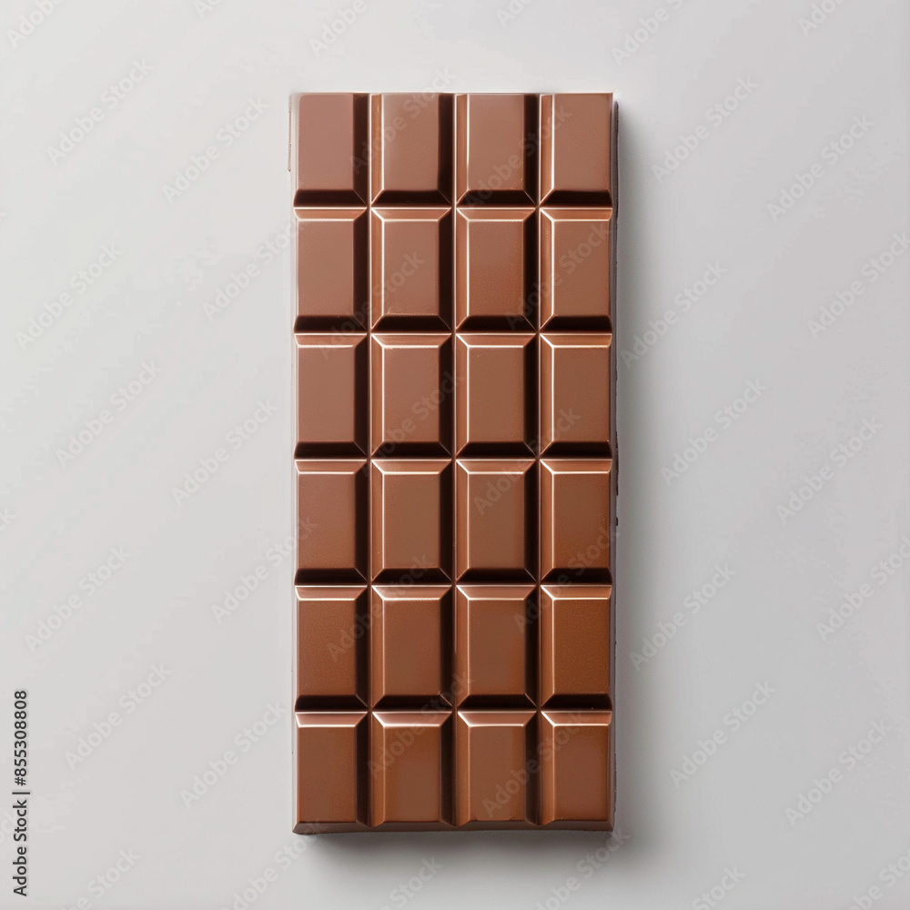 chocolate bar on white chocolate bar on white