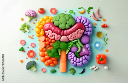 Nutrición saludable del aparato digestivo 