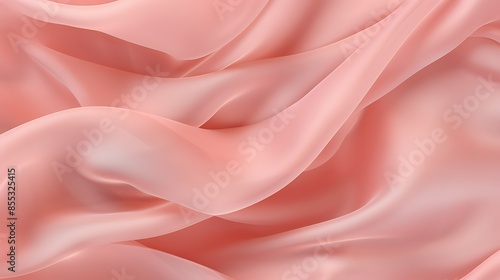 Pink flowing silk fabric. Soft and smooth. Abstract background.