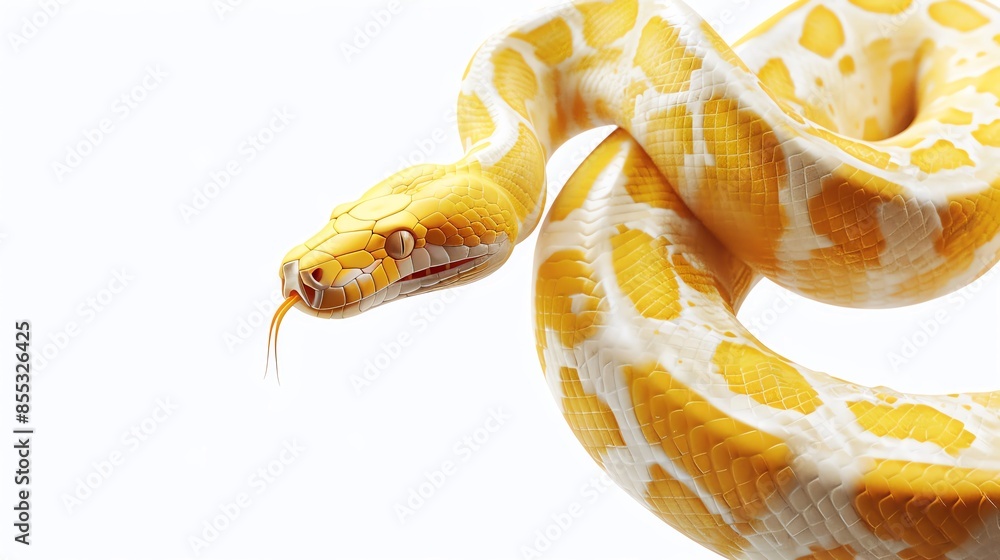 Butter Ball Python A creamy Butter Ball Python, showcasing its smooth ...
