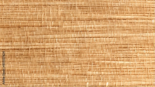 Woven straw mat texture. Natural material background.
