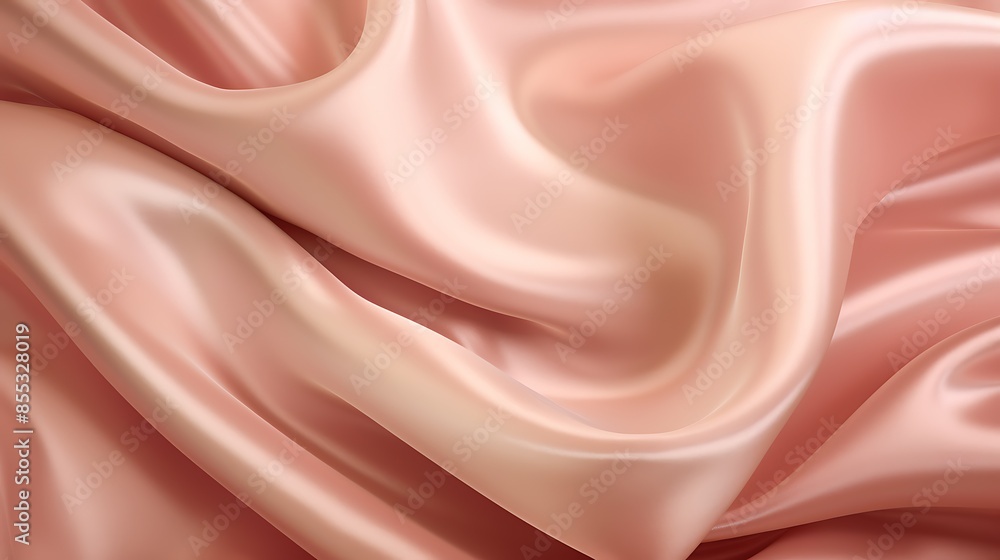 Fototapeta premium Soft and elegant, this pink silk fabric is perfect for adding a touch of luxury to any project.
