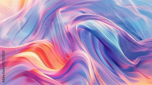 Wallpaper Mural Abstract background image with swirling, colorful lines in shades of purple, pink, blue, and orange Torontodigital.ca