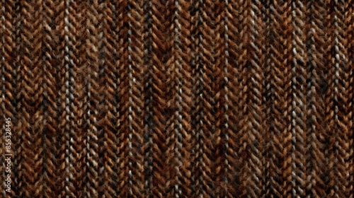 brown and black herringbone wool fabric, warm and cozy, perfect for winter