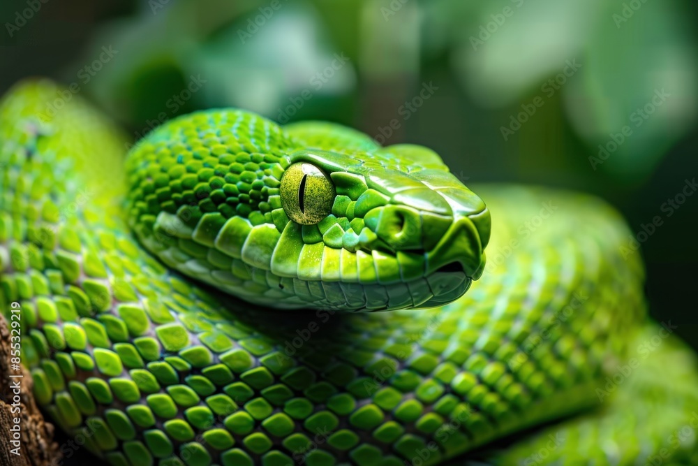 green snake in the garden green snake in the garden
