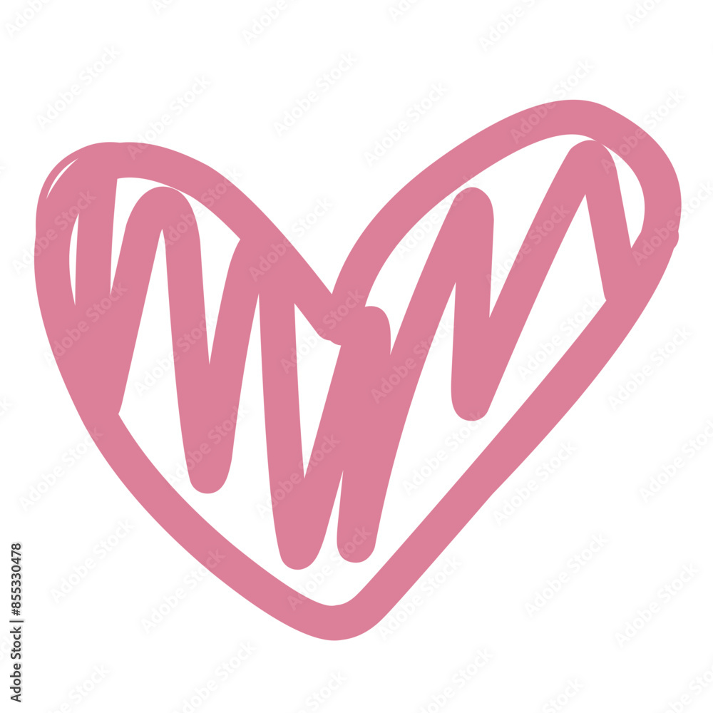 Hand drawn heart Illustration 