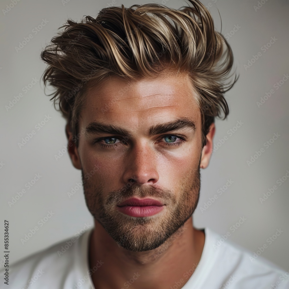 Obraz premium man hair style 2024