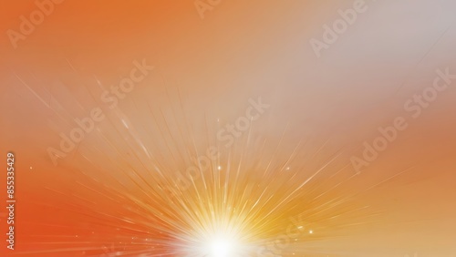 A glowing orange and white gradient background features a smooth transition from a warm, vibrant orange at the bottom to a bright, pure white at the top. 
