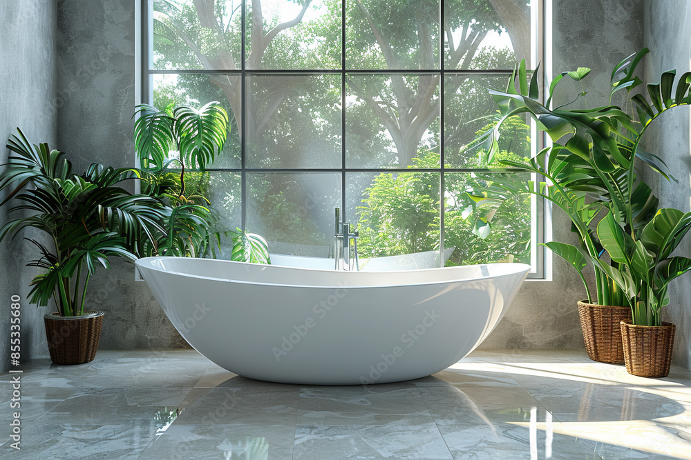 Light Bathroom with Bathtub Light Bathroom with Bathtub