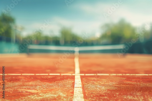 Close up football field. Blurred tribune on the football match. Soccer Championship banner with copy space. Flying soccer ball into the goal. photo