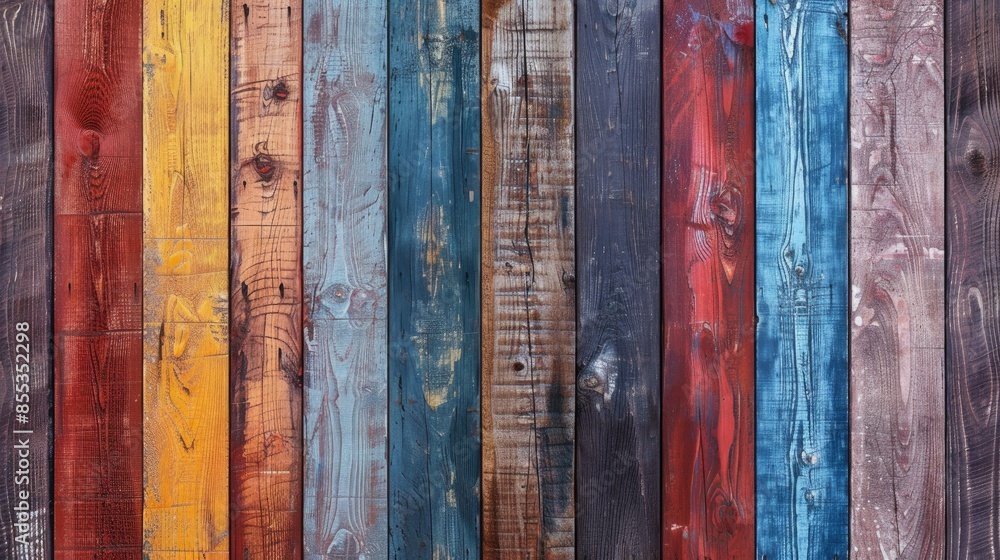 Wooden background painted with various colors Wooden background painted with various colors