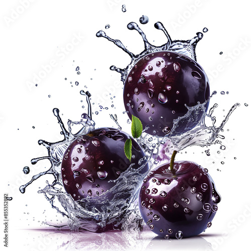 Jaboticaba Splash Vibrant Water Droplets