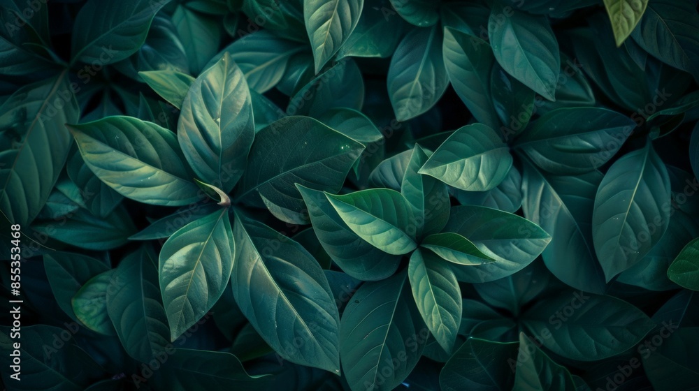 Vibrant Green Leaf Pattern on a Dark Background, Abstract Art for Home Decor, Wall Art, Advertisement, Graphic Design Vibrant Green Leaf Pattern on a Dark Background, Abstract Art for Home Decor, Wall Art, Advertisement, Graphic Design