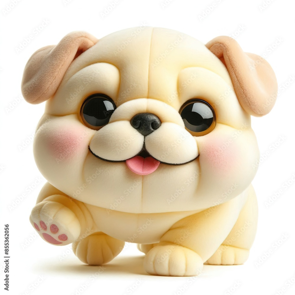 Fototapeta premium colorful bulldog stuffed animals