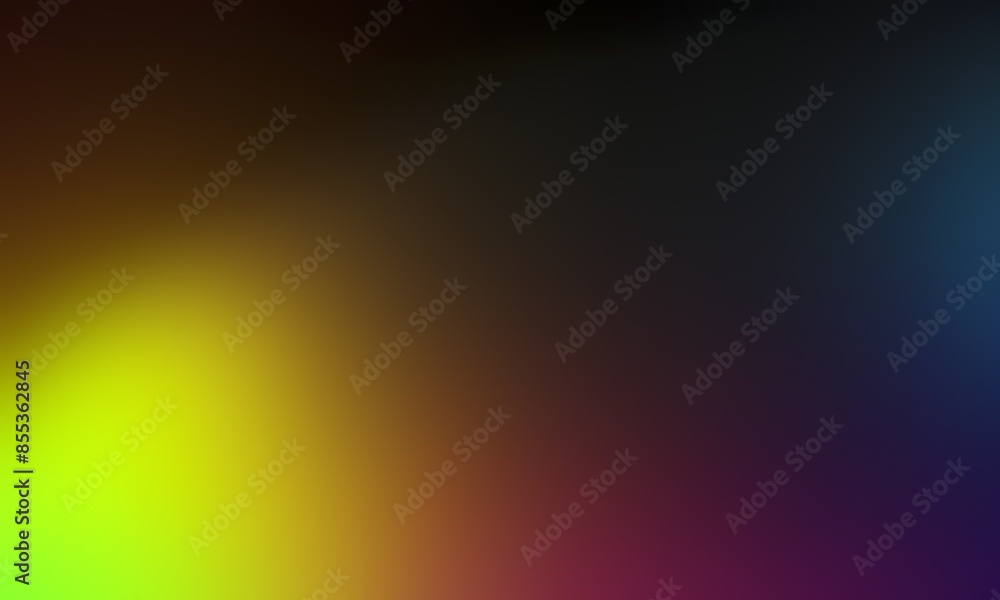 Abstract blurred background image of yellow, purple, blue colors gradient used as an illustration. Designing posters or advertisements. Abstract blurred background image of yellow, purple, blue colors gradient used as an illustration. Designing posters or advertisements.