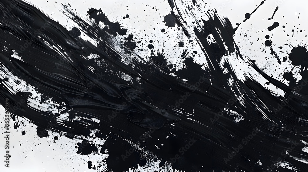 Abstract black in splash Abstract black in splash