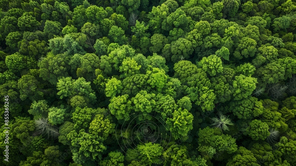 Vibrant Forest Aerial View Vibrant Forest Aerial View