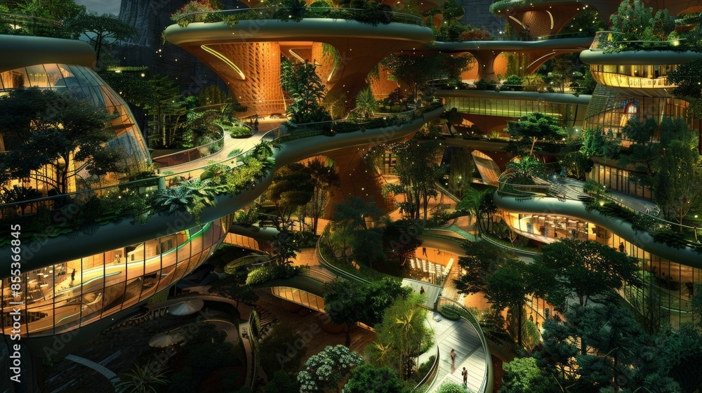 Futuristic Eco-Resort: A Sustainable Luxury Getaway in the Heart of a Tropical Rainforest Futuristic Eco-Resort: A Sustainable Luxury Getaway in the Heart of a Tropical Rainforest