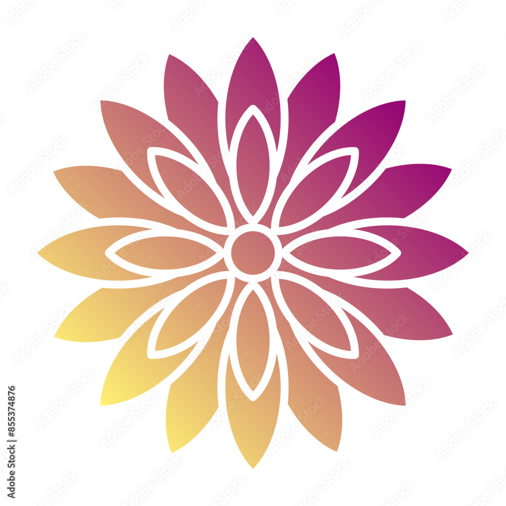 Fototapeta premium Flowers icon