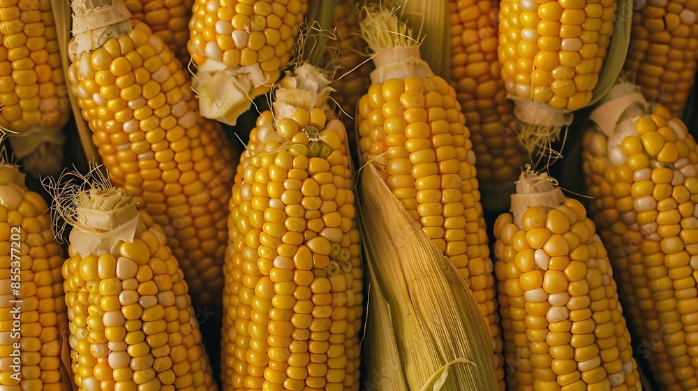 Food Corn cobs close up Background of yellow grains of corn Textured yellow food background Agriculture and healthy food concept : Generative AI Food Corn cobs close up Background of yellow grains of corn Textured yellow food background Agriculture and healthy food concept : Generative AI